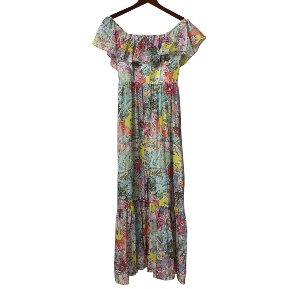 NWT Alice + Olivia Silk Lola Schnabel Lola Dream Dress Size 4 - Picture 9 of 12